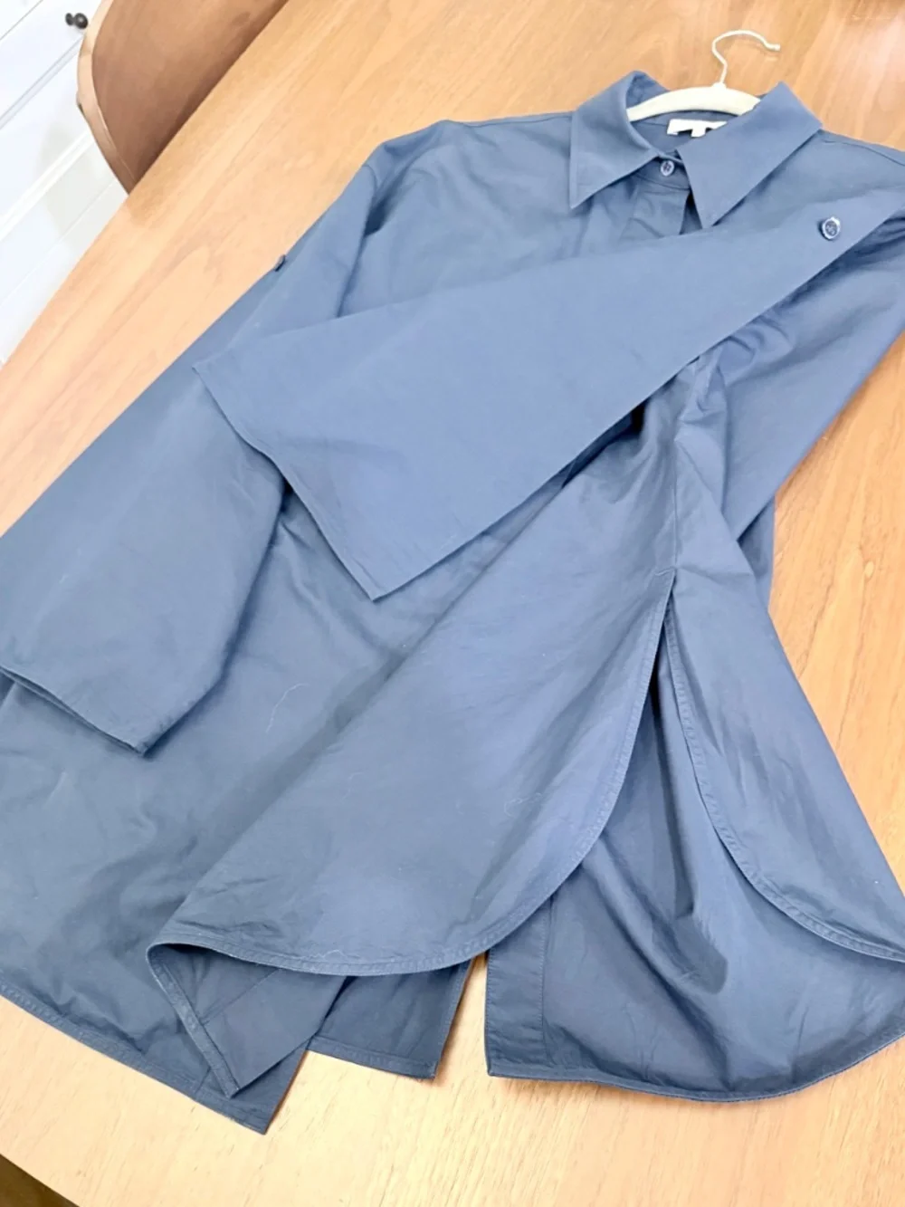 Lafayette 148 New York Shirt Split Back Cotton XL - Picture 3 of 8